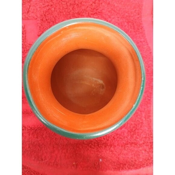 Handcrafted Navajo Pottery Vase By Largo Dine - Multicolor Etched Design - 5" Ta - Picture 3 of 6